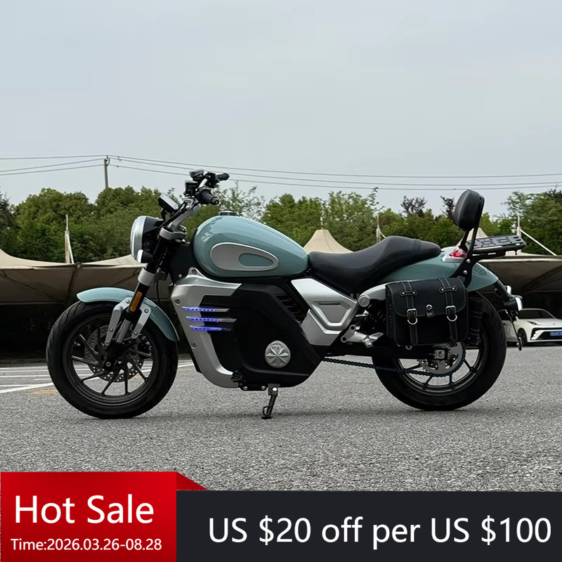72V 5000W Electric Motorcycle - Motocicleta eléctrica Retro Prince Central Racing,